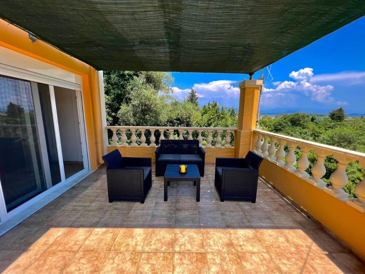 Teo Apartments Gouvia Bagian luar foto